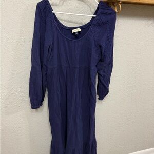 Universal Thread Deep Blue Long Sleeve Dress